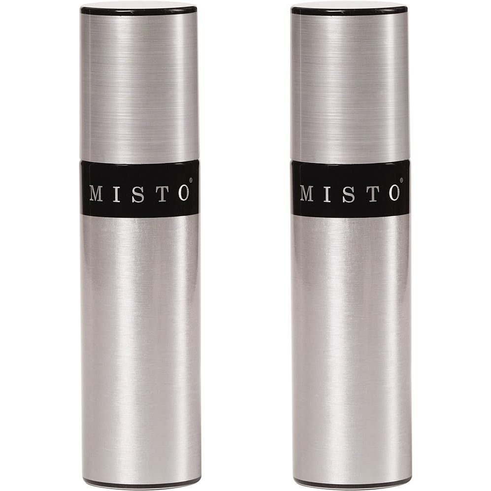 The Misto Oil Sprayer is a must-have kitchen accessory for those looking to reduce oil usage without sacrificing flavor. This set comes with two sleek silver sprayers that are refillable and reusable, providing a more sustainable alternative to traditional aerosol oil cans.