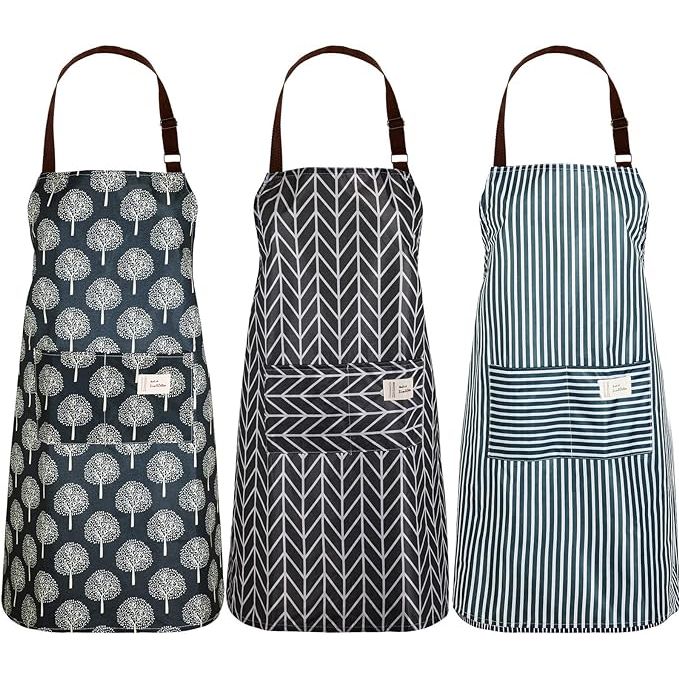 These high-quality waterproof aprons are a must-have for women who enjoy cooking, baking, or cleaning. The set of three aprons are designed to be durable and waterproof, ensuring they can handle any messy task in the kitchen. With adjustable neck and waist straps, these aprons are comfortable and provide a secure fit for any body type.