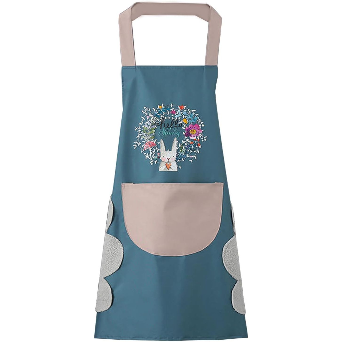 Upgrade your kitchen game with the Women Kitchen Apron with Hand Wipe Pockets. This must-have accessory is designed with the modern woman in mind, featuring a convenient big pocket for all your cooking essentials and hand wipe pockets for easy access to keeping your hands clean and dry while cooking or baking.