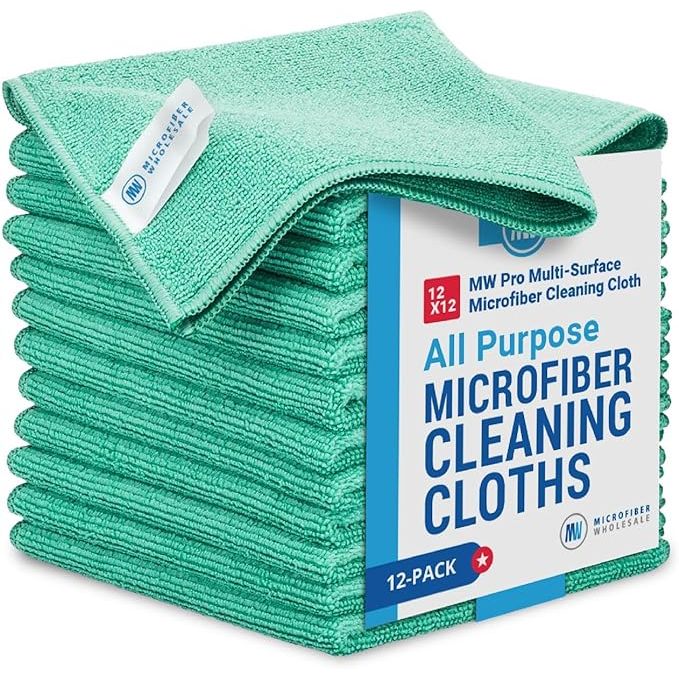 The 12 x 12 MW Pro Multi-Surface Microfiber Cleaning Cloths offer superior quality and versatility in a convenient pack of 12. Crafted from premium microfiber material, these cloths are highly effective at cleaning a variety of surfaces.