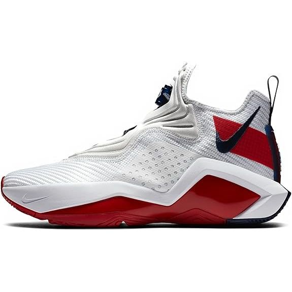 Experience peak performance on the basketball court with the Nike Men's Lebron Soldier XIV 14 Basketball Shoes. Designed with a secure strap system and cushioned midsole, these shoes offer unparalleled support and impact protection for your every move.