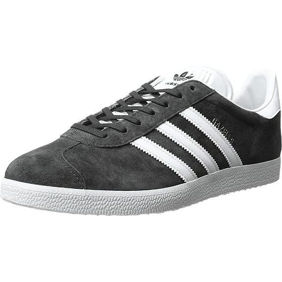 The iconic adidas Men's Gazelle sneakers have been a timeless favorite since their debut in the 1960s. These classic shoes boast a simple yet stylish design, featuring a suede upper with the iconic three stripes branding on the sides and a sturdy rubber outsole for reliable traction.