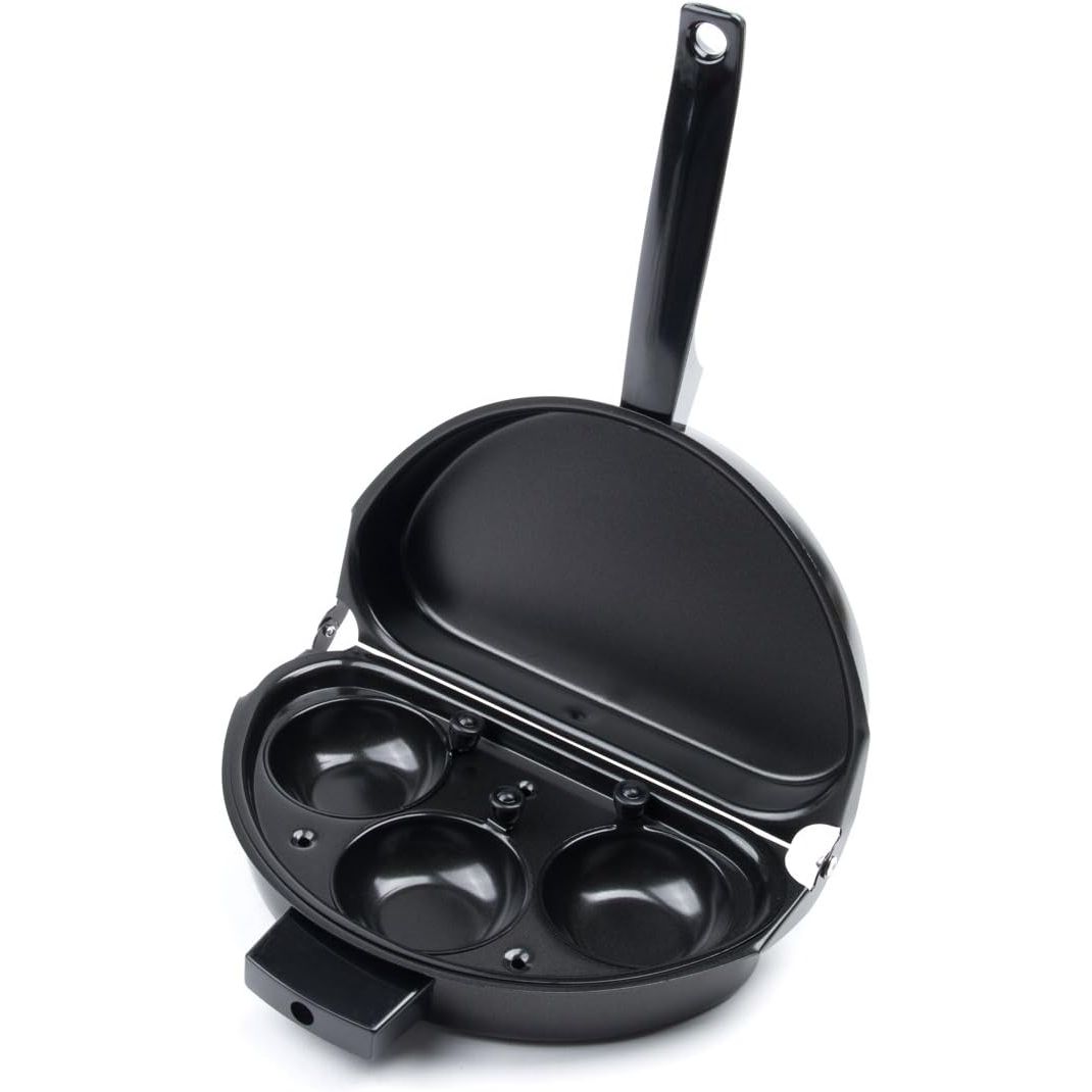 Elevate your breakfast game with the innovative Folding Omelette Pan featuring a Poacher Insert – an essential culinary companion crafted to simplify your cooking experience.