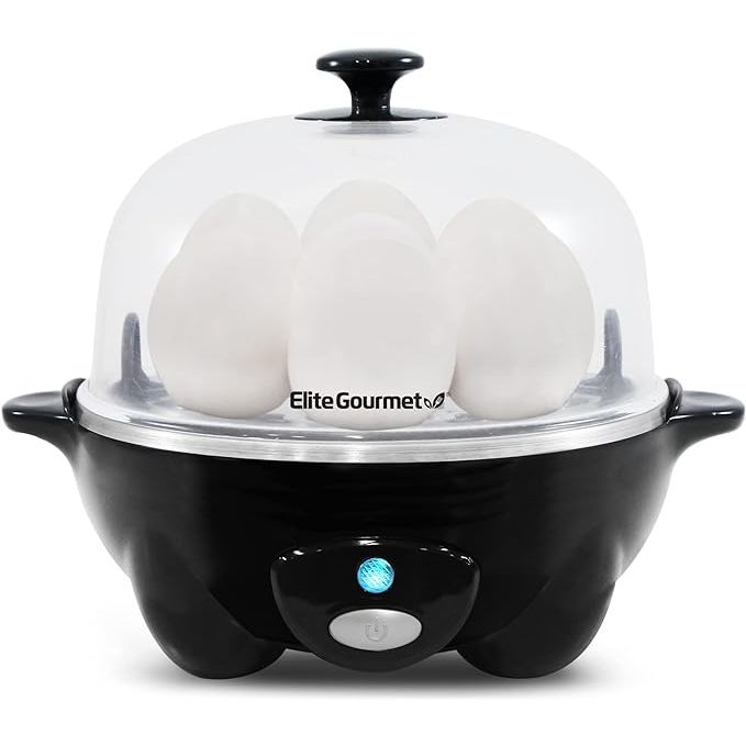 Master effortless egg cooking with the Elite Gourmet EGC-007B Rapid Egg Cooker – your ultimate kitchen companion for preparing up to seven eggs precisely to your preference.