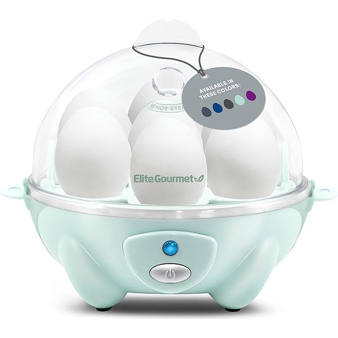 Transform your egg-cooking experience with the Elite Gourmet EGC007M# Rapid Egg Cooker, your ultimate solution for perfect eggs every time. Accommodating up to 7 eggs, this kitchen wonder quickly and effortlessly delivers eggs just how you like them—hard-boiled, medium, soft-boiled, poached, or even as a fluffy omelet.