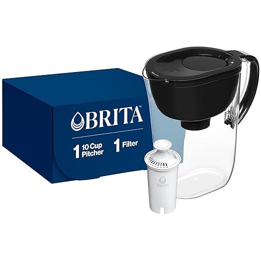 Experience the ultimate hydration solution with the Brita Large Water Filter Pitcher, an essential kitchen accessory engineered for purity and taste. Boasting a generous 10-cup capacity, this premium pitcher is ideal for quenching the thirst of families or hydrating yourself throughout the day.