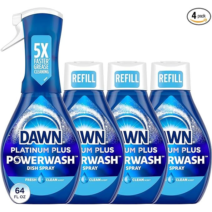 Transform your kitchen clean-up with the exceptional Dawn Platinum Powerwash Dish Spray, Fresh Scent Bundle – your ultimate weapon against stubborn grease and baked-on food. The innovative spray nozzle design offers precision targeting, allowing you to swiftly cut through grime with each pull of the trigger.