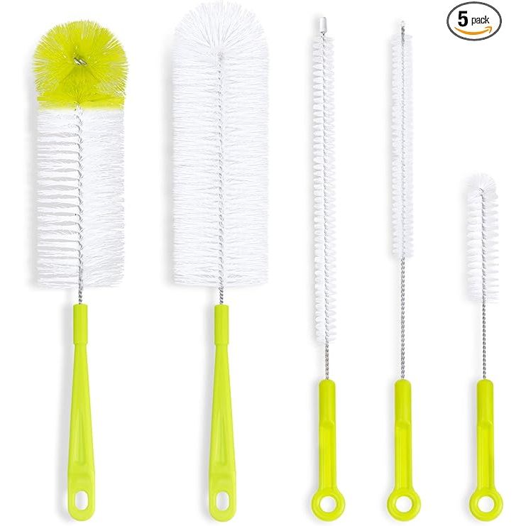 Upgrade your cleaning routine with the Ultimate Bottle Cleaning Brush Set – the all-in-one solution for spotless, odor-free hydration on the go! Designed to tackle a variety of containers, from the slim necks of craft beer bottles to the contours of your trusty sports water bottles and even the intricate grooves of kettle spouts, this set ensures t