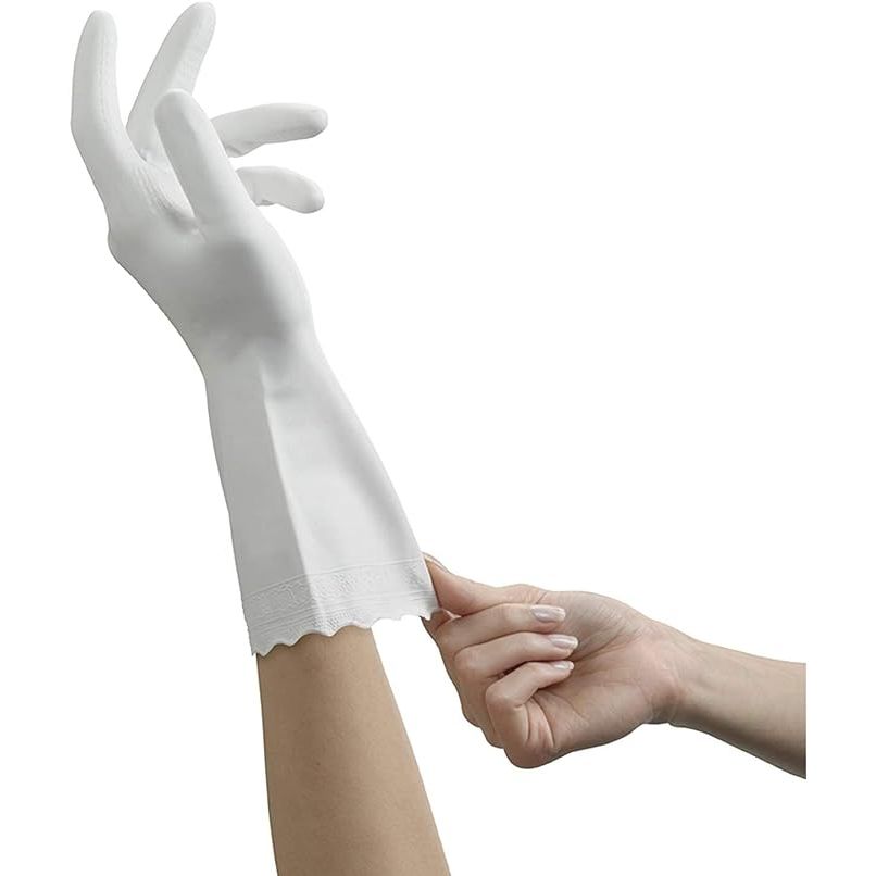 Elevate your household cleaning routine with the superior protection and comfort of the Mr. Clean Bliss Premium Gloves. Specifically crafted for those dedicated to maintaining cleanliness without compromising on comfort, these medium-sized, white gloves offer the perfect blend of functionality and care.