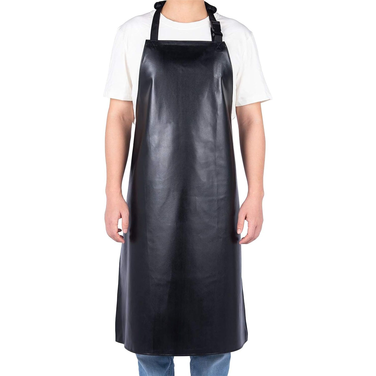 Unisex Adult Heavy Duty Vinyl Waterproof Apron, Chemical Resistant and Ultra Lightweight Industrial Apron image