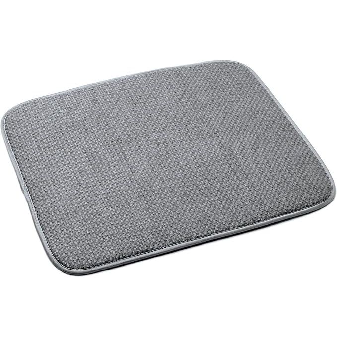 Upgrade your kitchen routine with the ultra-absorbent Norpro Microfiber Dish Drying Mat, the perfect accessory for any home. Measuring a convenient 18x16 inches, this sleek grey mat is expertly crafted from premium microfiber, ensuring your dishes dry efficiently without the hassle of wet countertops.