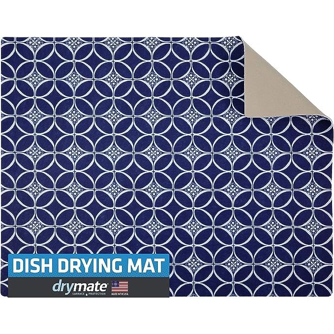 Elevate your kitchen functionality with the Drymate XL Dish Drying Mat, engineered for the modern home. Spanning an expansive 19”x24”, this premium mat effortlessly accommodates larger countertop spaces, ideal for families or those who love to entertain.