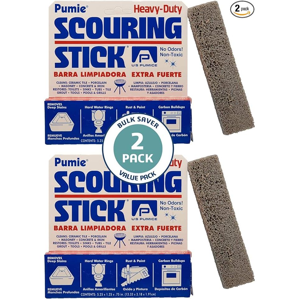 Transform your cleaning routine with the unrivaled prowess of the PUMIE Scouring Stick - the ultimate grime-fighting champion! Engineered for unrivaled performance, this premium pumice cleaning stick specializes in obliterating the most persistent of stains, including calcified mineral deposits, unsightly rust, and hard water marks that mock your c