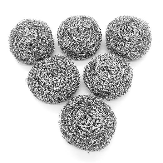 Upgrade your cleaning arsenal with our top-of-the-line 6-Pack Stainless Steel Wool Scrubbers – your robust ally against the most stubborn of messes in any corner of your home. Expertly crafted from high-grade stainless steel, these scrubbers strike the perfect balance between enduring robustness and surface-safe scrubbing.