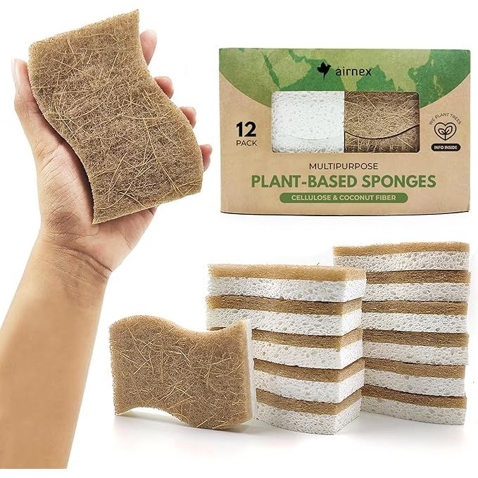 Transform your cleaning routine with the Eco-Friendly Natural Kitchen Sponge – your sustainable partner in maintaining a spotless kitchen while caring for the planet.