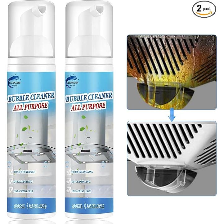 Unleash the power of our advanced bubble foam spray for an immaculate kitchen you can be proud of. Our innovative formula is engineered to tackle the toughest grease, grime, and stains with minimal effort—transforming your kitchen surfaces from grimy to gleaming in a breeze.