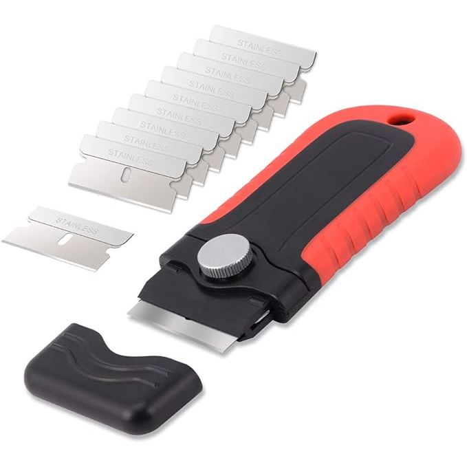 Experience a new level of cleanliness with the Gomake Locking Razor Blade Scraper – your go-to solution for tackling the most persistent gunk and grime.