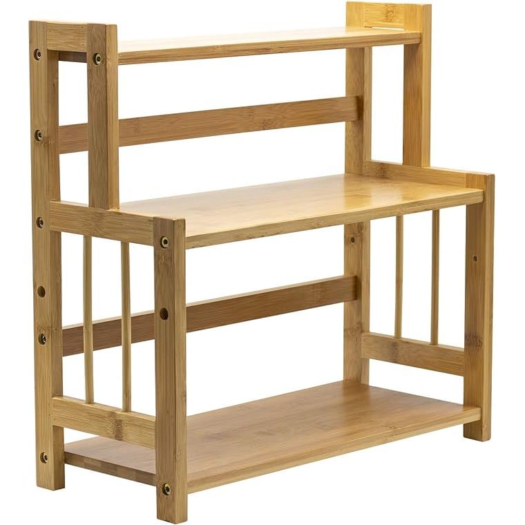 Maximize your space and elevate your home's decor with the elegant Sorbus Bamboo Kitchen Countertop Organizer, a chic and eco-conscious choice for savvy homeowners. Boasting a three-tiered structure crafted from the finest bamboo wood, this organizer is more than a storage solution—it's a statement of sophisticated organization.