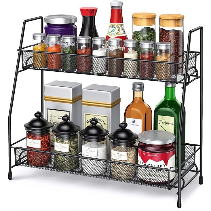 Maximize your kitchen functionality with our premium Spice Rack Organizer for Cabinet—a sleek, space-saving solution to keep your spice arsenal meticulously sorted and at your fingertips. Expertly engineered with multiple shelves and compartments, our organizer is the perfect complement to your culinary endeavors.