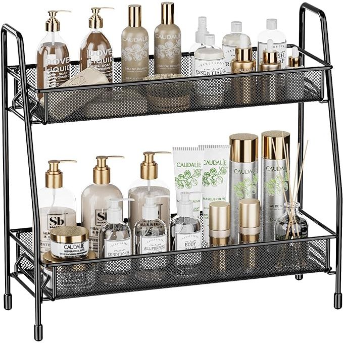 Enhance your living space with the sleek EKNITEY Spice Rack Organizer, the epitome of versatile and stylish countertop organization.