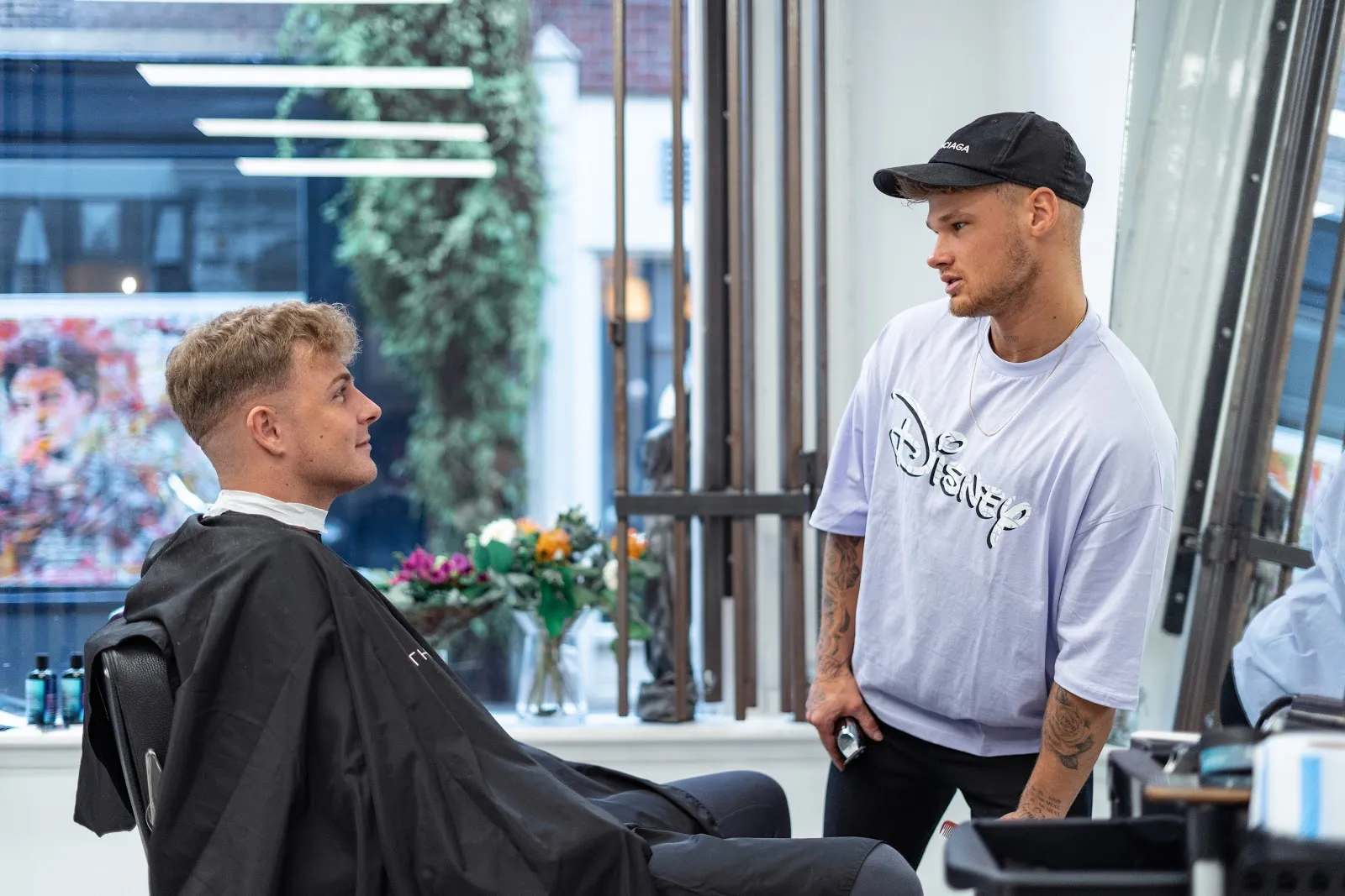 Customers speak highly of their experiences with various team members, including Daan who is singled out for praise, suggesting that The Fade Studio has a diverse team of talented barbers ready to meet your hair styling needs. Concluding the experience with keen consideration for customer preferences, the team ensures that patron's needs are not just met but exceeded. Consequently, The Fade Studio is not just a place for a trim or a shave; it's a hub for those who appreciate a quality grooming experience in a fun and friendly environment. Description by ChatGPT.