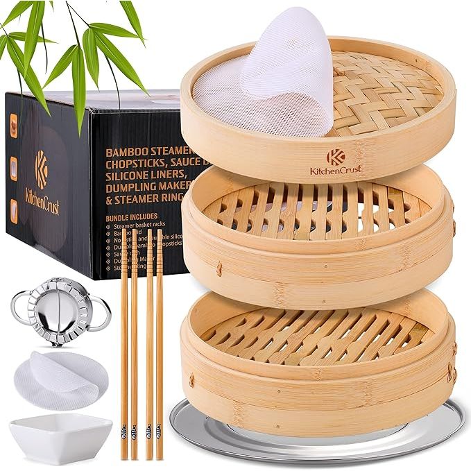 Elevate your culinary experience with the timeless elegance of our 2-Tier Bamboo Steamer Basket, your sustainable key to unlocking the authentic essence of Asian cuisine. Skillfully crafted from natural bamboo, this 10-inch steaming marvel is not only eco-friendly but also an epitome of durability and lightness.