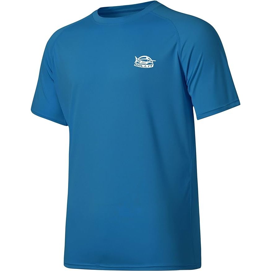 The Willit Men's UPF 50+ Sun Protection Shirt is a versatile swim shirt designed to provide protection from the sun's harmful UV rays. Made of a quick-drying and breathable fabric, this rashguard is perfect for outdoor activities such as fishing, swimming, or any other water sports.