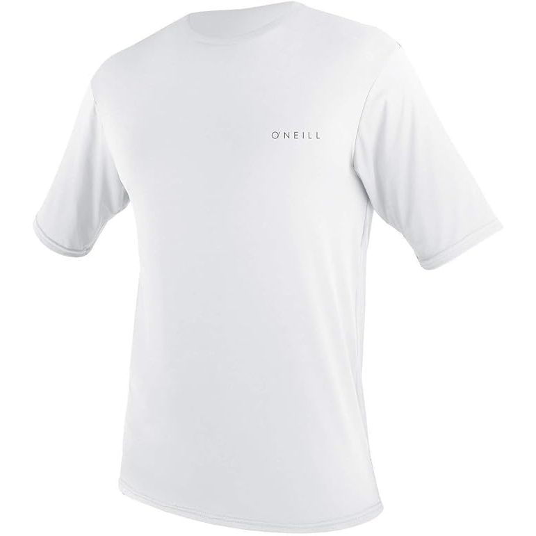 The O'Neill Men's Basic Skins Upf 30+ Short Sleeve Sun Shirt is a versatile and functional piece of outdoor apparel designed to protect you from the sun's harmful rays. Made from a durable and quick-drying material, this shirt offers UPF 30+ sun protection to shield you from the sun's UV rays while you enjoy your favorite water activities.