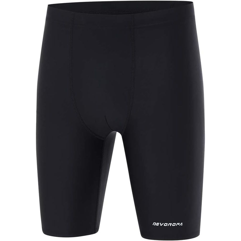 The DEVOROPA Boys' Swim Jammers are designed for youth competitive swimmers looking for a sleek and performance-oriented swim suit. Made from quick-drying fabric, these swim jammers are perfect for practice sessions and races. The material also has UPF 50+ sun protection, making them ideal for outdoor swimming.