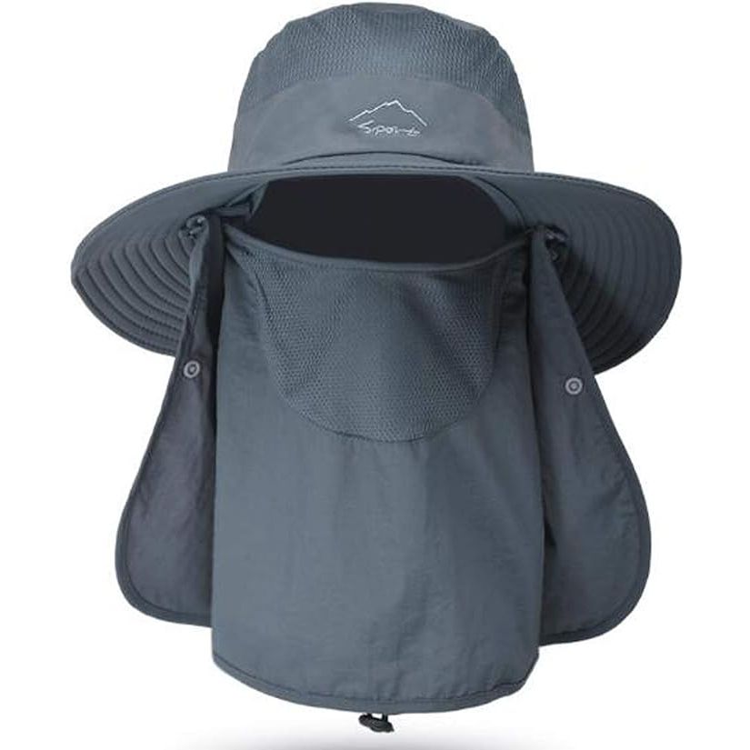 Fishing hats are essential for both men and women who spend long hours outdoors fishing or engaging in other outdoor activities. One popular option is the UV sun protection wide brim hat with face cover and neck flap. This hat provides protection from harmful UV rays, shielding the face, neck, and ears from sunburn.