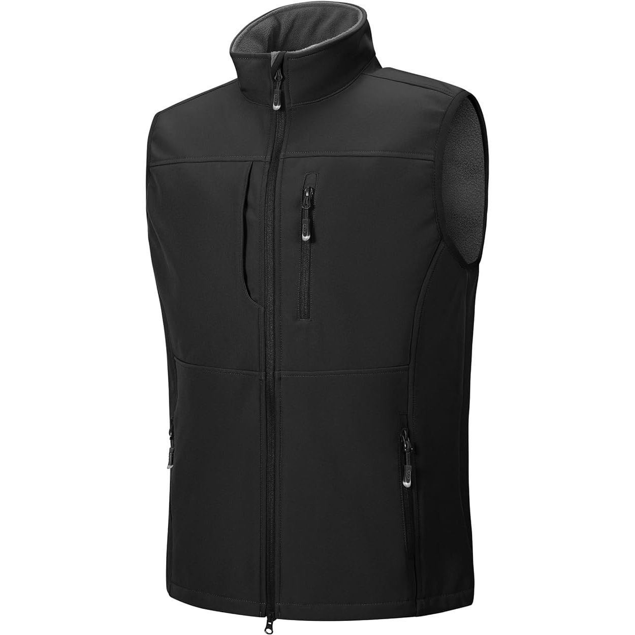 The 33,000ft Men's Lightweight Softshell Vest is a versatile outerwear option designed for various outdoor activities such as golf, running, and hiking. The sleeveless design allows for freedom of movement, making it suitable for active pursuits.