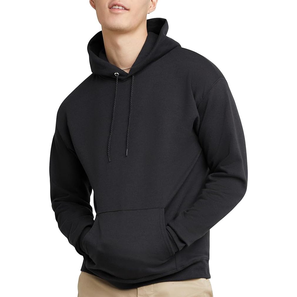 The Hanes Men's Ecosmart Hoodie is a popular choice for those looking for a comfortable and versatile sweatshirt. Made with a blend of 50% cotton and 50% polyester, this hoodie is soft and cozy to wear while also being durable and long-lasting.