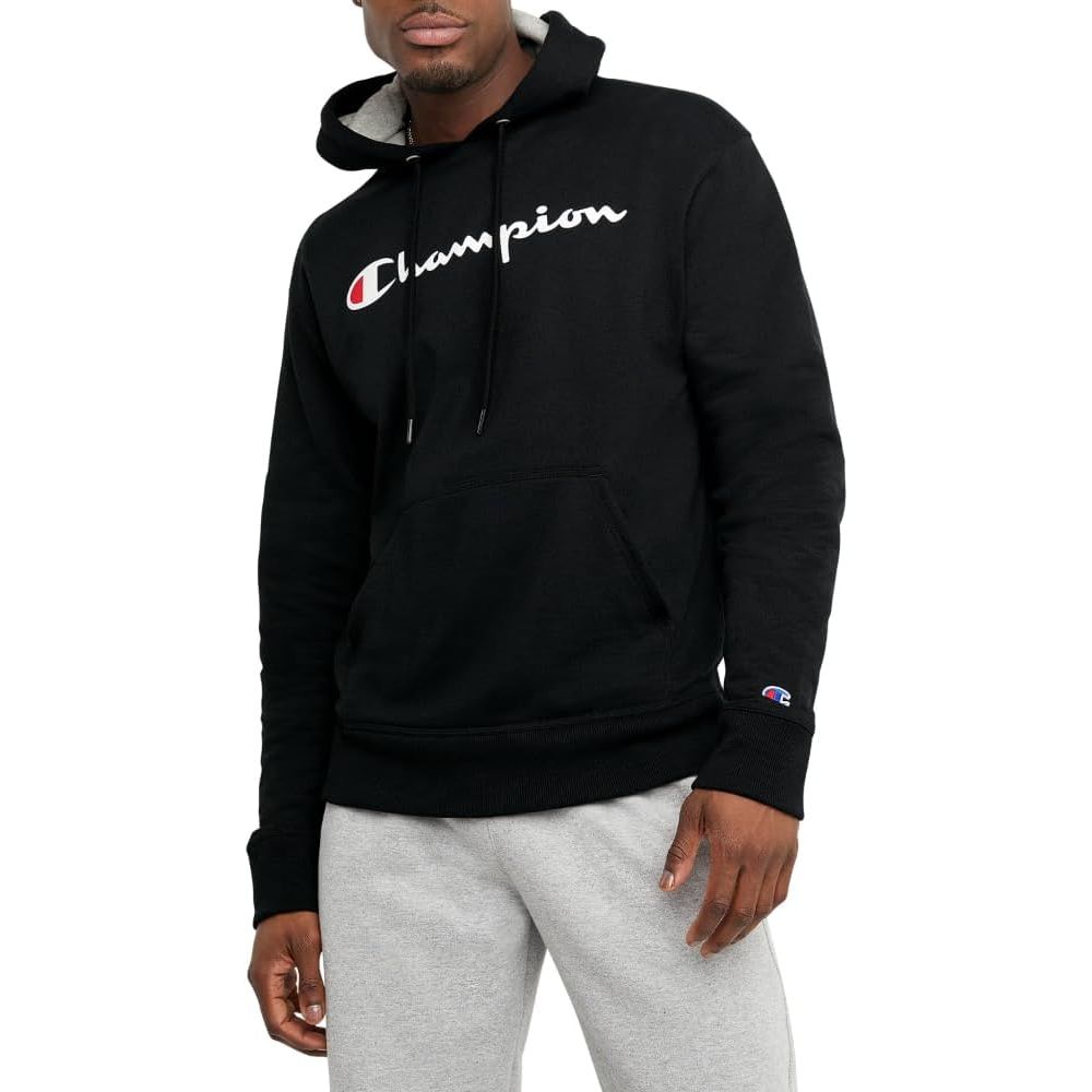 The Champion Men's Hoodie is a popular choice for men seeking a comfortable and stylish sweatshirt. Made from a Powerblend fleece material, this hoodie provides warmth and durability for everyday wear.