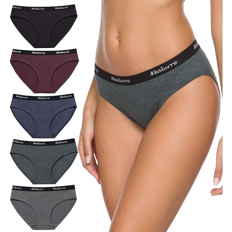 The Wealurre Women's Underwear Cotton Bikini is a comfortable and breathable option for women looking for a reliable everyday panty. Made from a soft and stretchy cotton blend, these panties are designed to provide a snug and comfortable fit.