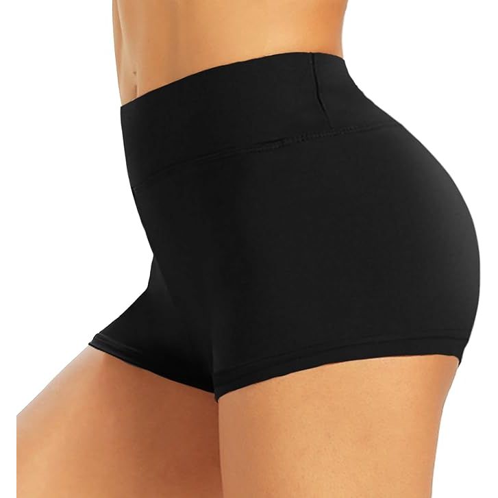 The TNNZEET Biker Shorts for women are designed with a high-waisted silhouette to provide tummy control and a flattering fit. Available in 8-inch, 5-inch, and 3-inch lengths, these shorts are versatile for various workouts such as yoga, volleyball, or cycling.