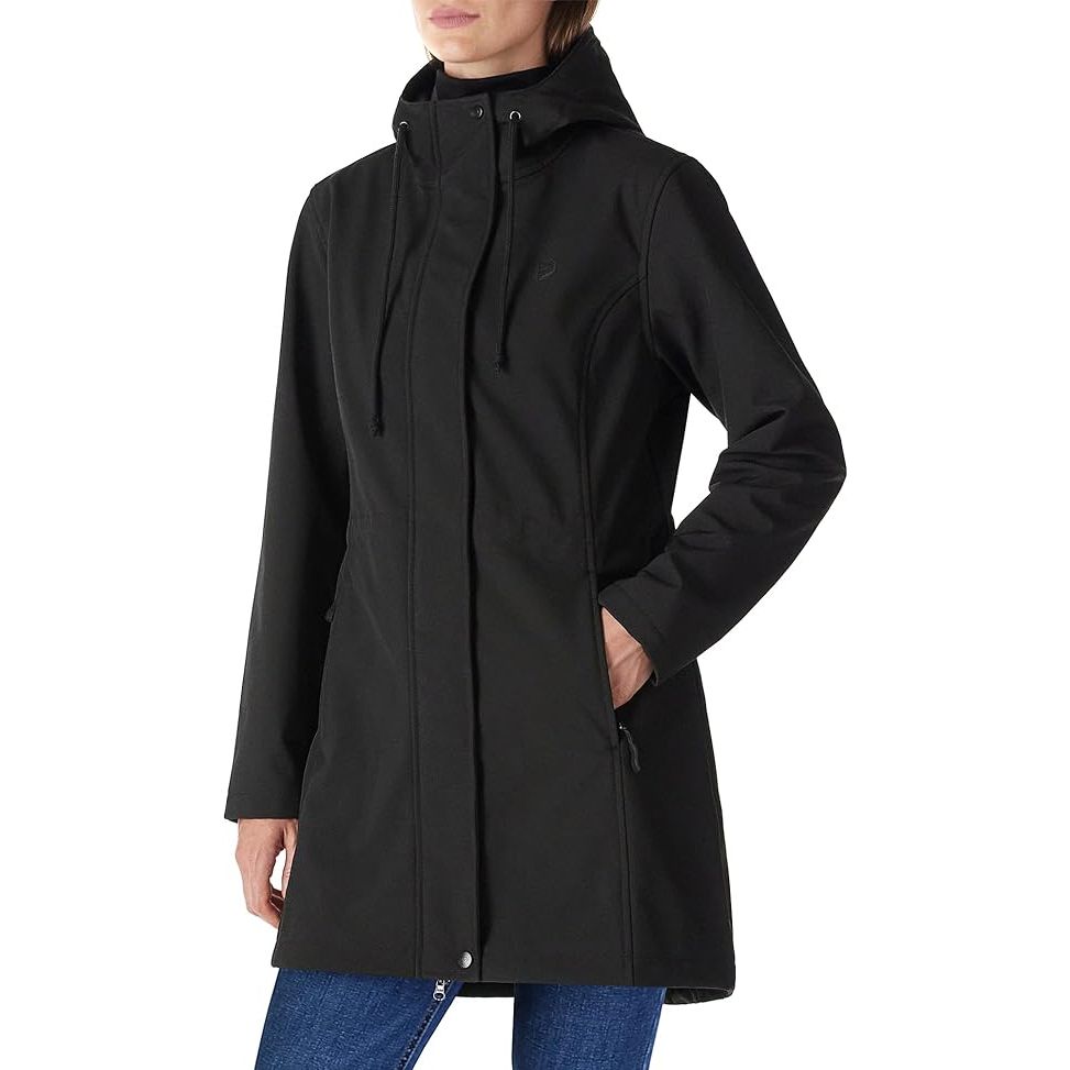 The Outdoor Ventures Women's Lightweight Waterproof Fleece Lined Hooded Softshell Rain Jacket is a versatile and practical outerwear option for outdoor activities. Made from a durable softshell material, this jacket is both waterproof and windproof, providing protection from the elements.