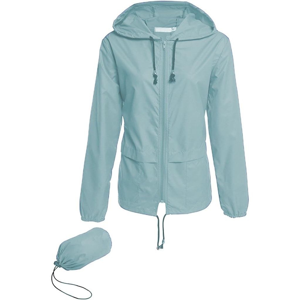 The Hount Women's Lightweight Hooded Raincoat is a versatile and practical choice for outdoor activities in rainy weather. This rain jacket is made from a waterproof material that will keep you dry and protected from the elements. The hood can be easily adjusted to provide extra coverage when needed.