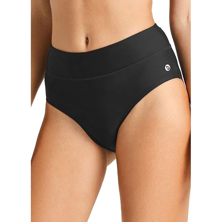 The BALEAF Women's Modest Bikini Bottoms are designed for a comfortable and flattering fit. These high-waisted swim bottoms provide full coverage to ensure you feel confident and secure while enjoying the water. The bottoms feature a modest design that is perfect for those looking for a more conservative swimsuit option.