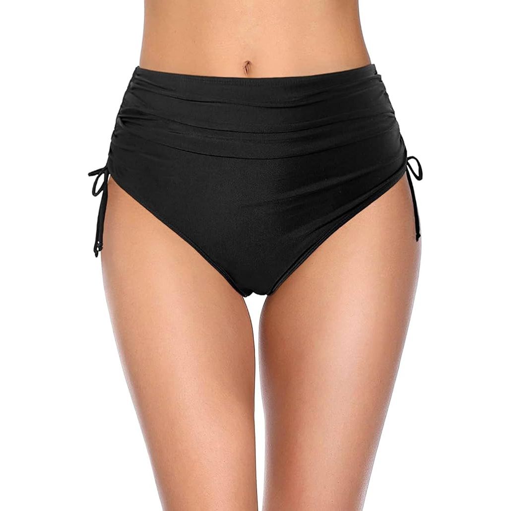 The Holipick Women High Waisted Bikini Bottoms are designed to provide full coverage and tummy control for a flattering fit. Made from a stretchy and comfortable material, these swim bottoms sit high on the waist to accentuate your curves and provide added support.