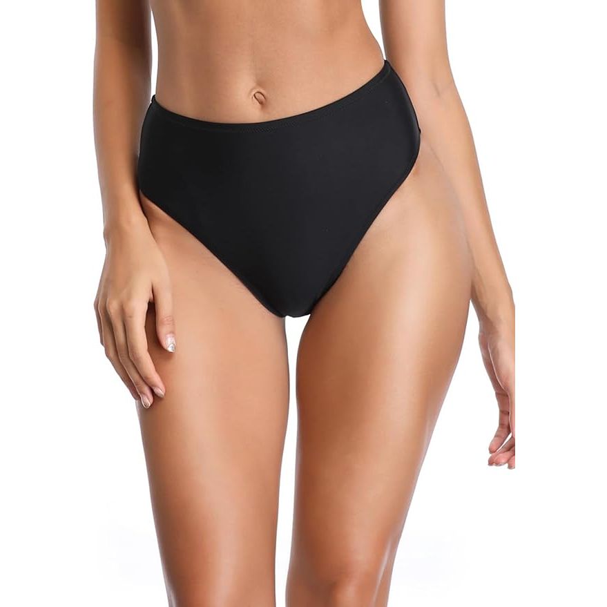 RELLECIGA Women's High Cut Bikini Bottom is a stylish and flattering swimwear option for women. These bottoms are designed to sit high on the hips, elongating the legs and accentuating the waist for a sleek and sexy look.