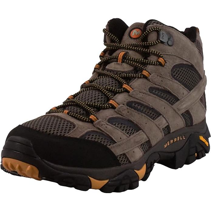 The Merrell Men's Moab 2 Vent Mid Hiking Boot is a popular option for outdoor enthusiasts looking for a durable and comfortable hiking boot. The boot features a waterproof leather and mesh upper, which helps to keep your feet dry and protected from the elements while still allowing for breathability.