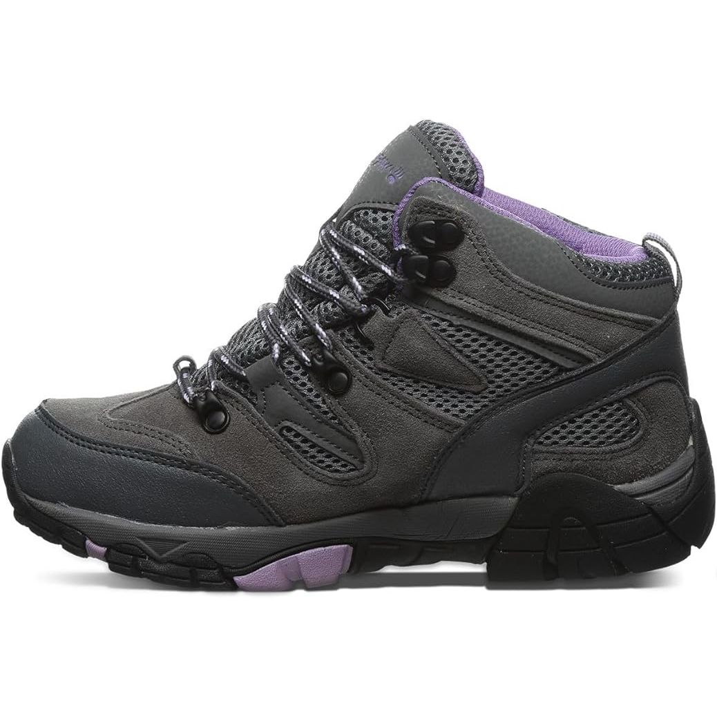 The BEARPAW Women's Corsica is a versatile and stylish bootie designed for outdoor activities such as hiking. Available in multiple colors, this boot combines function and fashion for women on the go. The bootie features a comfortable hiker boot design with a durable outsole for traction on various terrains.