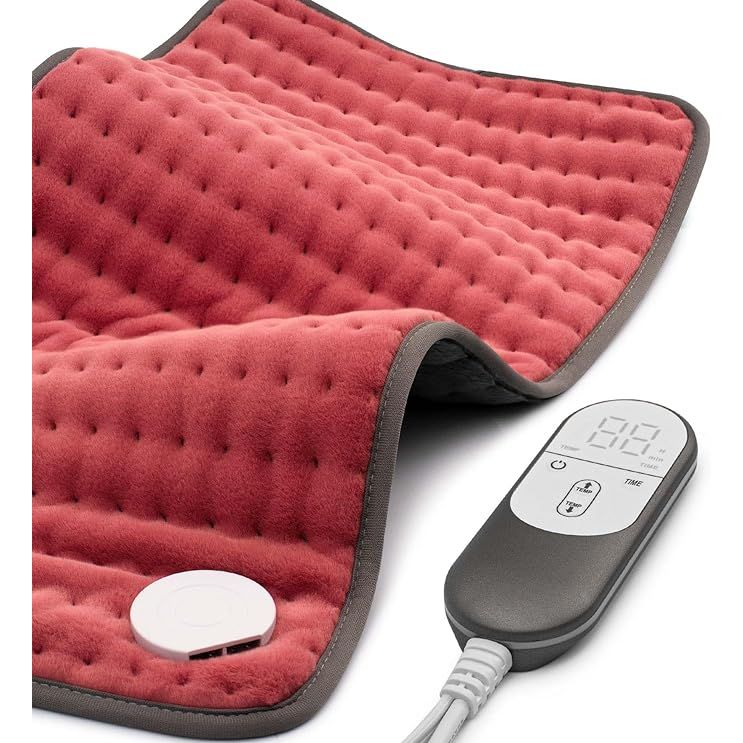 The VALGELUIK Heating pad is a versatile and convenient solution for those experiencing back, neck, shoulder, abdomen, knee, or leg pain. It is a great gift option for Mother's Day for women, men, dads, and moms alike.