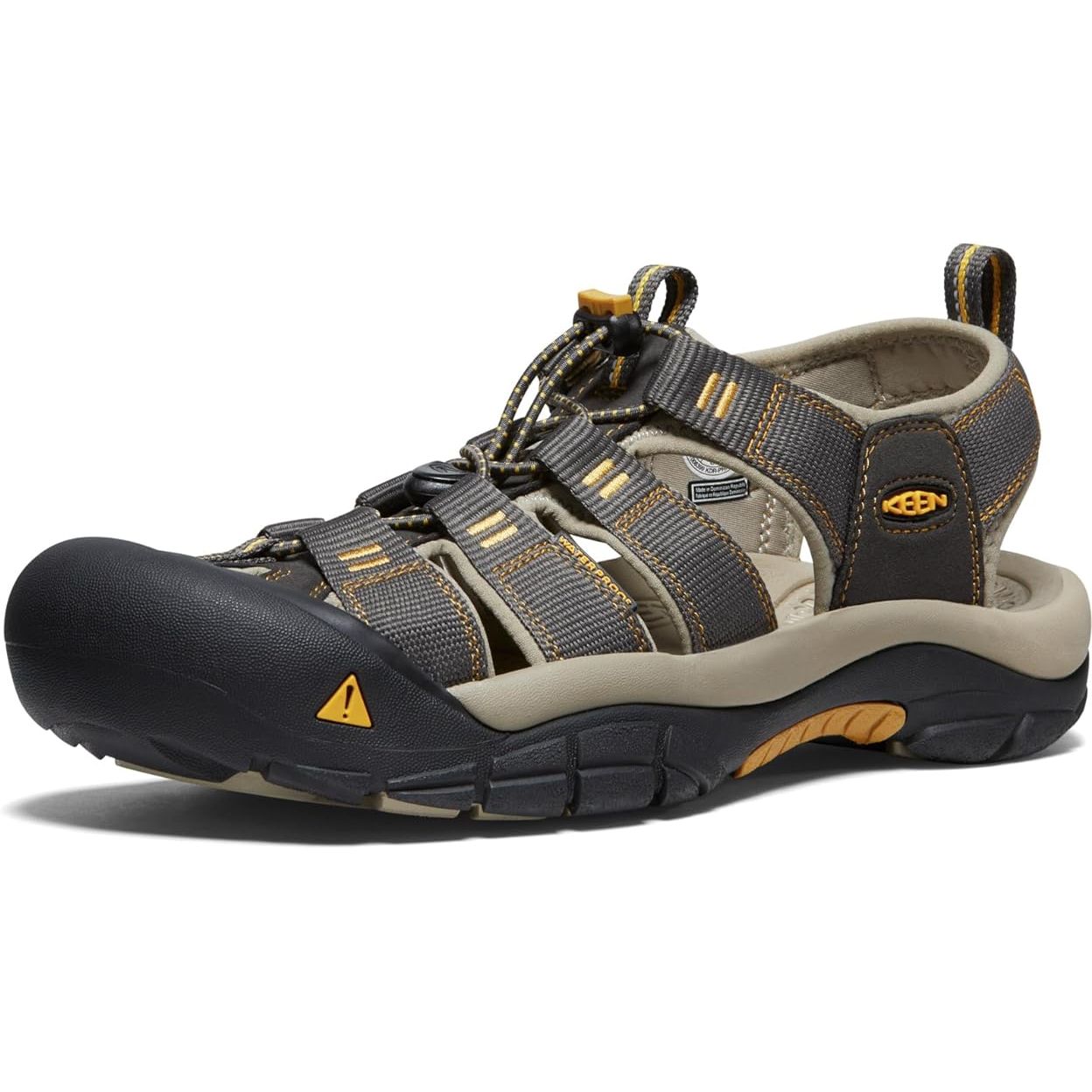 KEEN Men's Newport H2 Closed Toe Water Sandals are designed to provide support and protection for outdoor adventures in and out of the water. These sandals feature a closed toe design to protect your toes from rough terrain, while the quick-drying polyester webbing upper ensures comfort and durability.