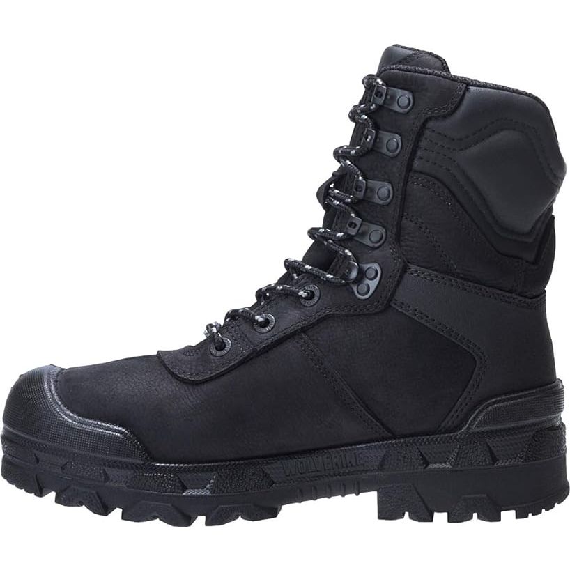 The Wolverine Men's Carbonmax Toe EH PR WP 8 Inch Boot is a rugged and durable work boot designed to keep your feet protected and comfortable in tough work environments. This 8-inch boot features a Carbonmax safety toe that is lighter and thinner than traditional steel toes, providing protection without adding extra weight to the boot.