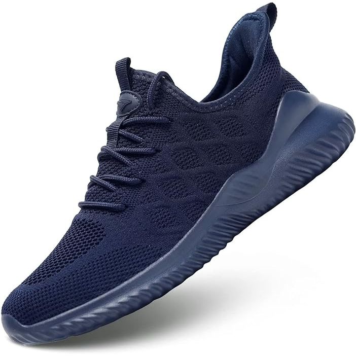 Mens running shoes slip-on walking tennis sneakers are designed for active individuals seeking comfort and support during various activities. These shoes typically feature a mesh upper for breathability and a lightweight design that promotes agility and ease of movement.