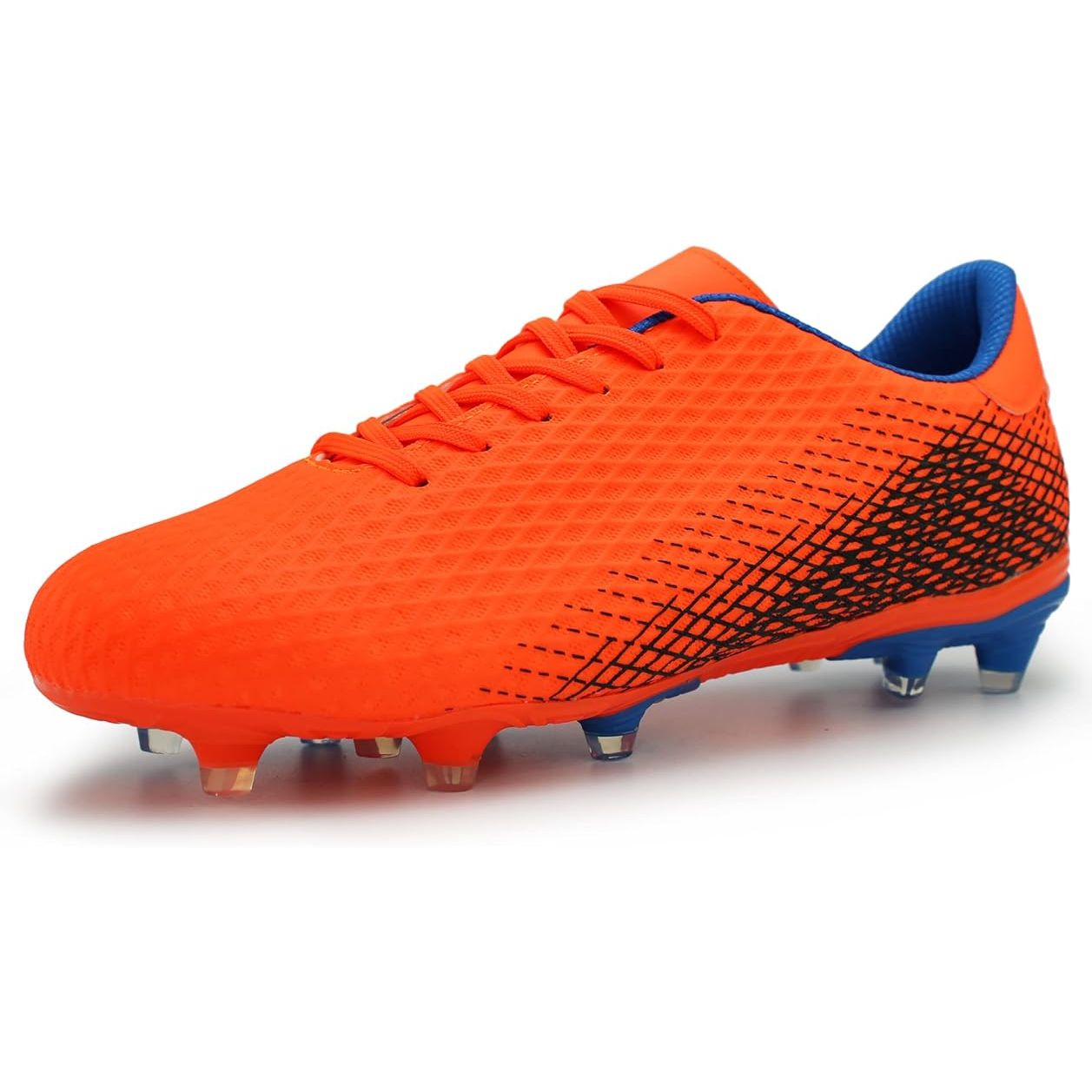 Hawkwell Men's Athletic Soccer Shoes Big Kids Youth Outdoor Training Firm Ground Soccer Cleats image