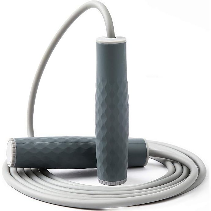 The Weighted Jump Rope Workout is a professional skipping rope designed for intense cardio and endurance training. It features a 1lb weighted cable that provides added resistance to help improve strength and coordination.