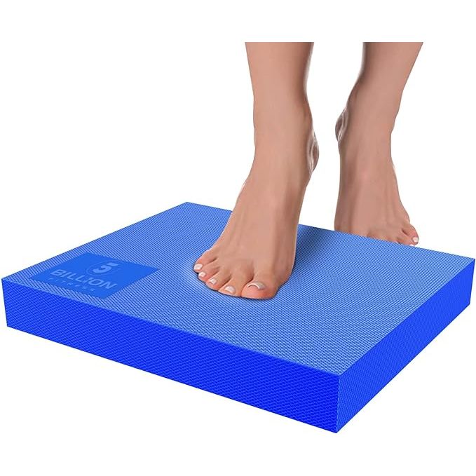 The Foam Balance Pad (Large or XL) by 5BILLION is a versatile and durable tool designed to improve balance, stability, and strength during physical therapy, balance workouts, yoga, or Pilates.