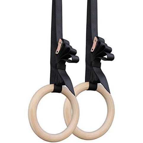 Take your gym routine to the next level with these premium natural wood gymnastics rings. Crafted with sturdy wood and a non-slip stick, these rings are perfect for gymnasts of any skill level, from beginners to advanced athletes.